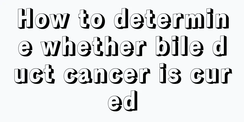 How to determine whether bile duct cancer is cured