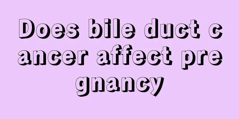 Does bile duct cancer affect pregnancy