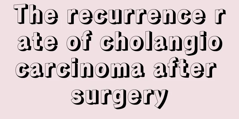 The recurrence rate of cholangiocarcinoma after surgery