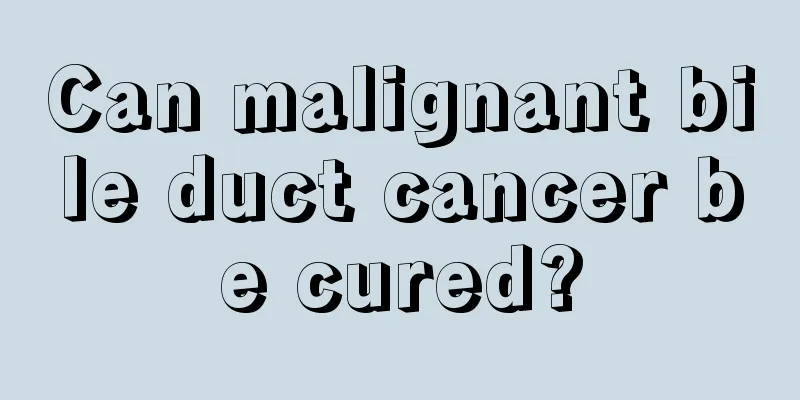 Can malignant bile duct cancer be cured?