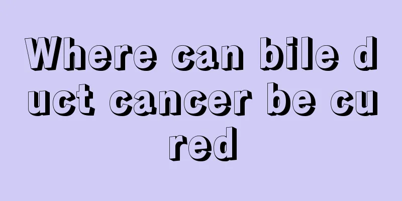 Where can bile duct cancer be cured
