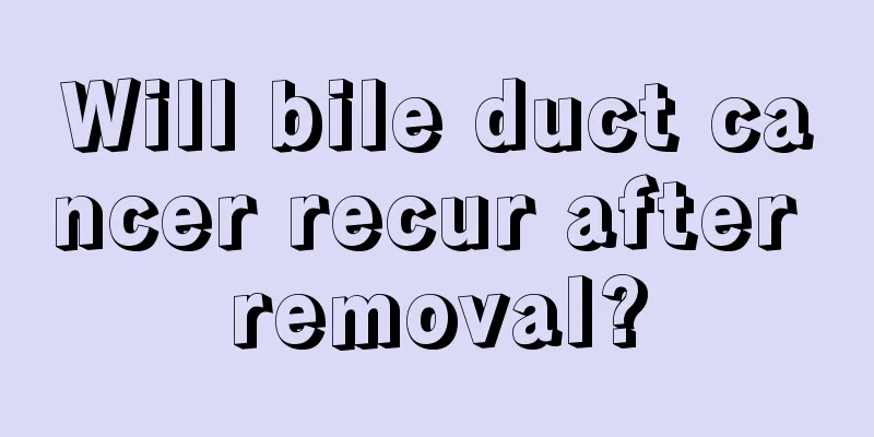 Will bile duct cancer recur after removal?