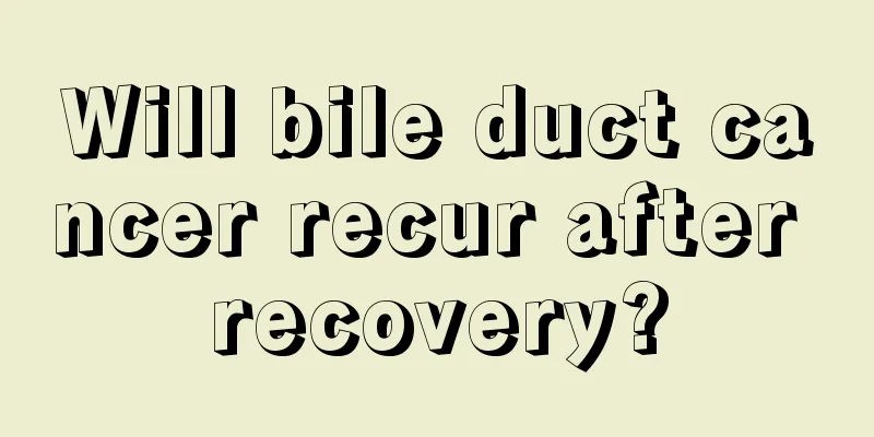 Will bile duct cancer recur after recovery?