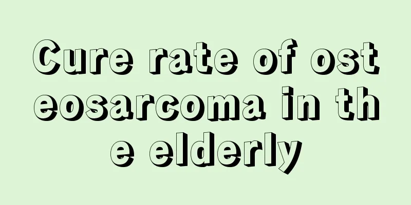 Cure rate of osteosarcoma in the elderly