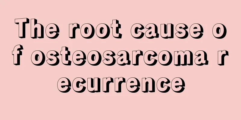 The root cause of osteosarcoma recurrence