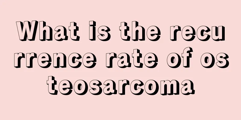 What is the recurrence rate of osteosarcoma