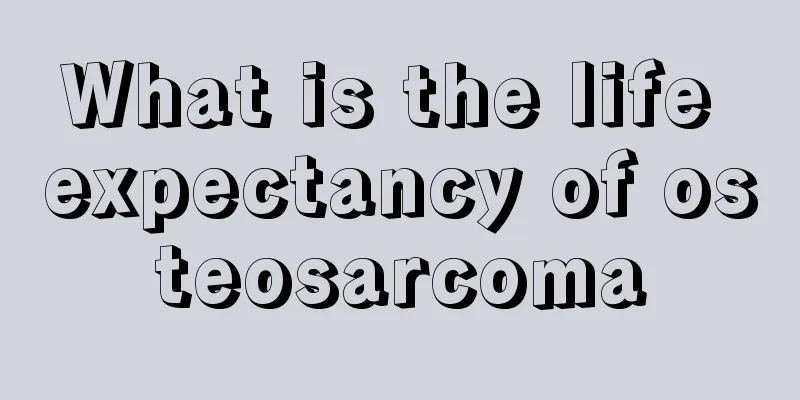 What is the life expectancy of osteosarcoma