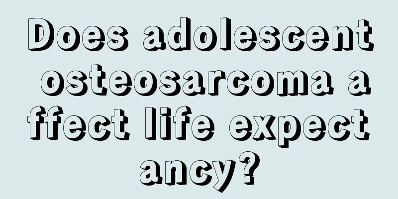 Does adolescent osteosarcoma affect life expectancy?