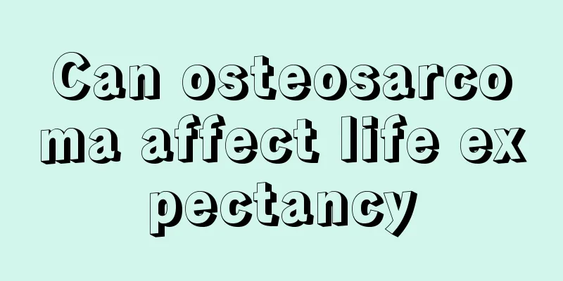Can osteosarcoma affect life expectancy
