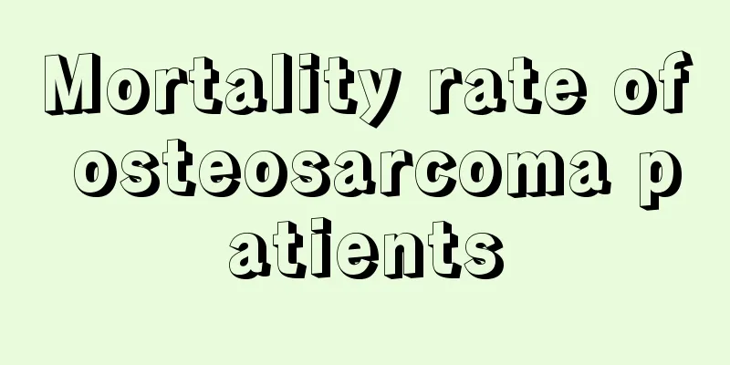 Mortality rate of osteosarcoma patients
