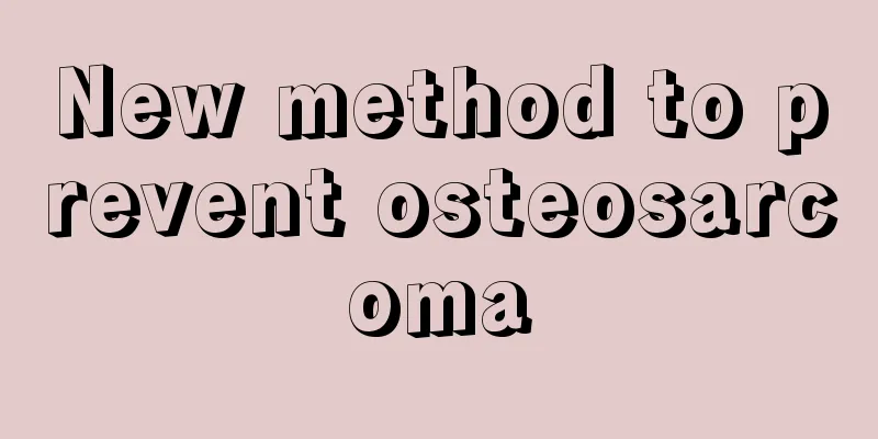 New method to prevent osteosarcoma