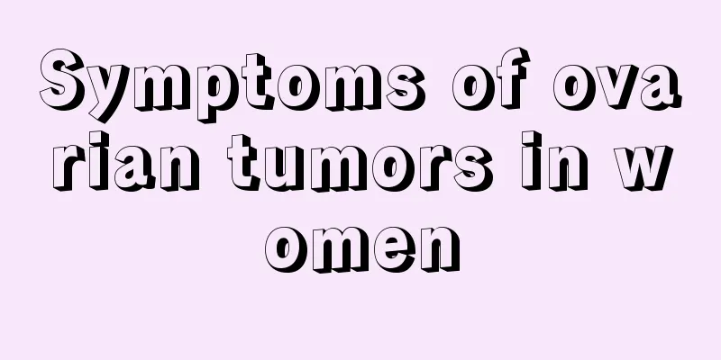 Symptoms of ovarian tumors in women