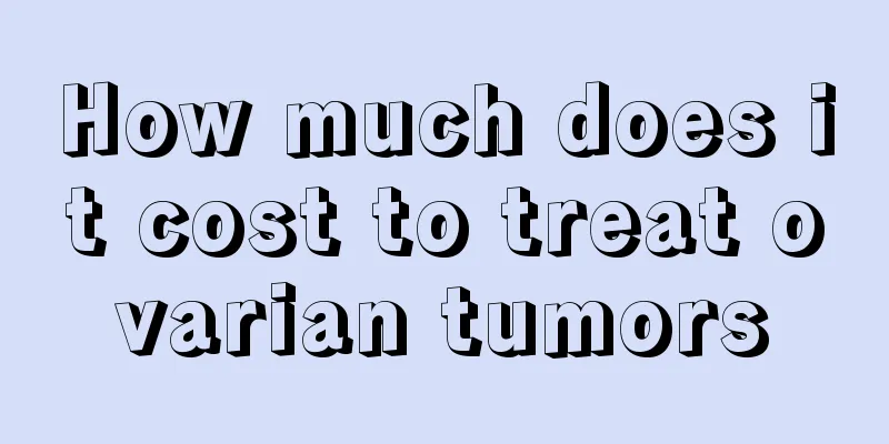 How much does it cost to treat ovarian tumors