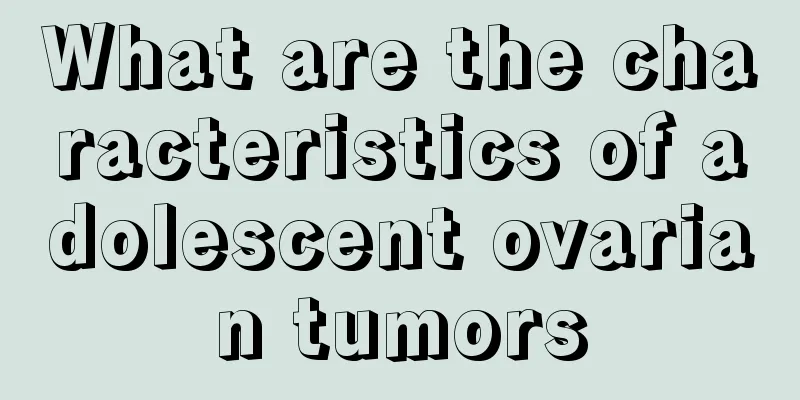 What are the characteristics of adolescent ovarian tumors