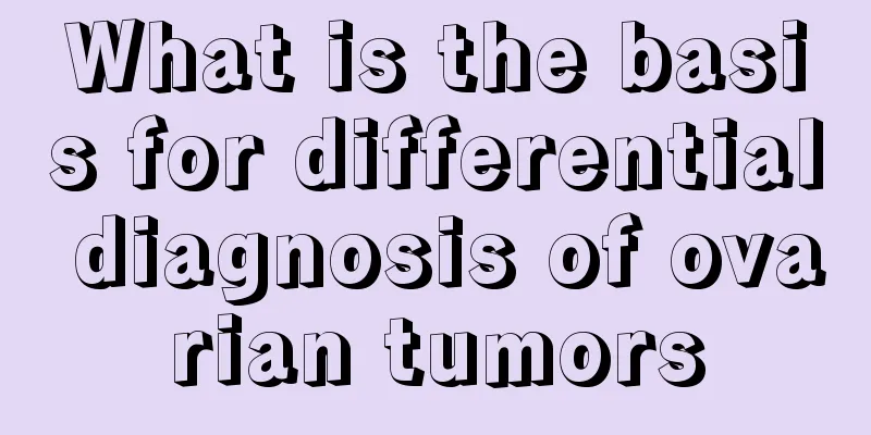 What is the basis for differential diagnosis of ovarian tumors