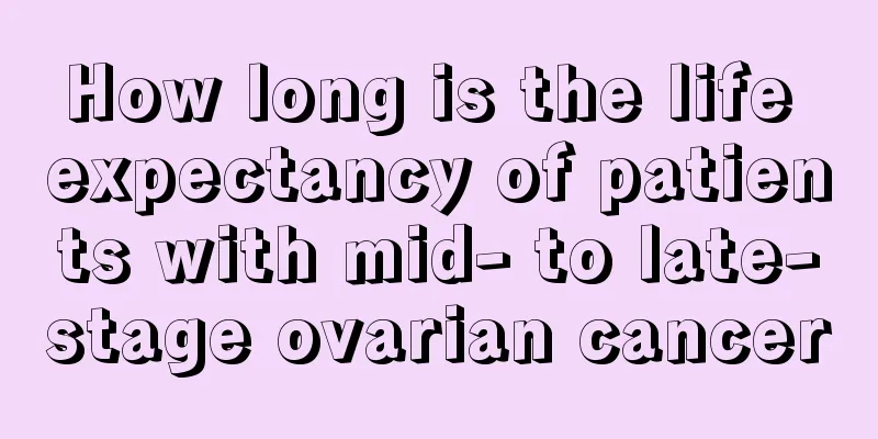 How long is the life expectancy of patients with mid- to late-stage ovarian cancer