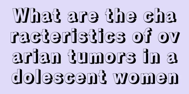 What are the characteristics of ovarian tumors in adolescent women