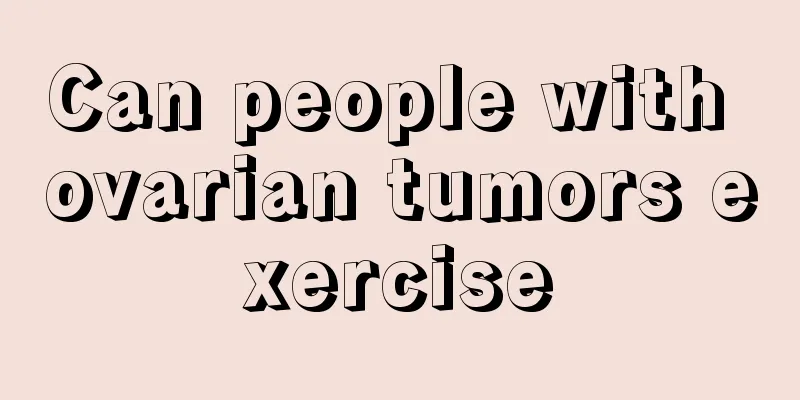 Can people with ovarian tumors exercise