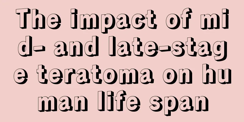 The impact of mid- and late-stage teratoma on human life span