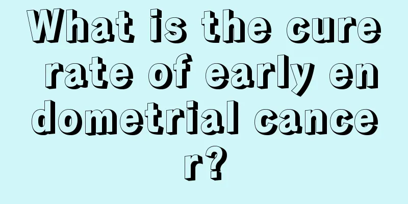 What is the cure rate of early endometrial cancer?