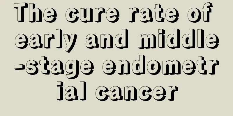 The cure rate of early and middle-stage endometrial cancer