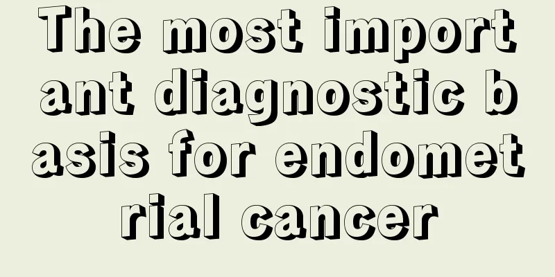 The most important diagnostic basis for endometrial cancer
