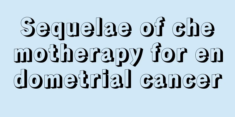 Sequelae of chemotherapy for endometrial cancer