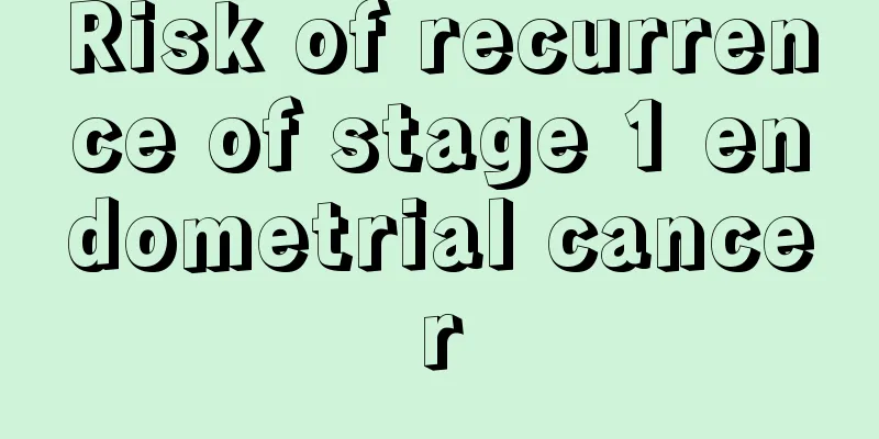 Risk of recurrence of stage 1 endometrial cancer