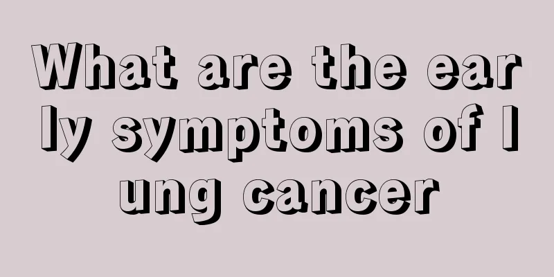 What are the early symptoms of lung cancer