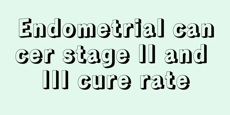 Endometrial cancer stage II and III cure rate