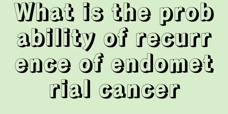 What is the probability of recurrence of endometrial cancer