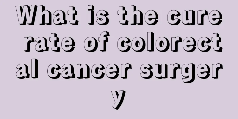 What is the cure rate of colorectal cancer surgery