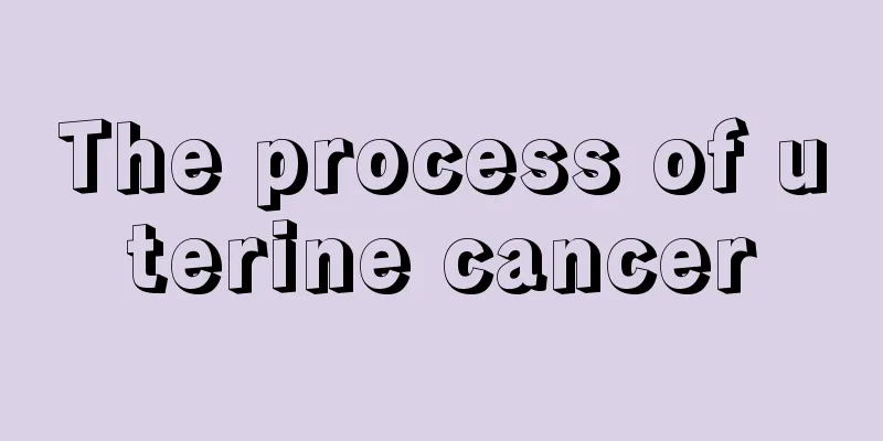 The process of uterine cancer