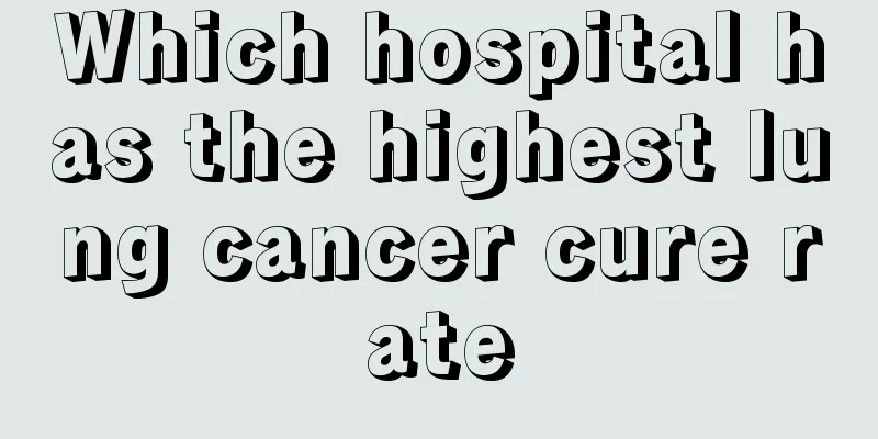 Which hospital has the highest lung cancer cure rate