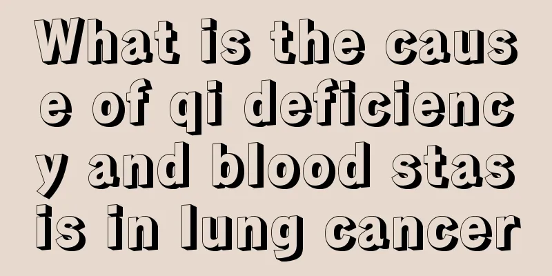 What is the cause of qi deficiency and blood stasis in lung cancer