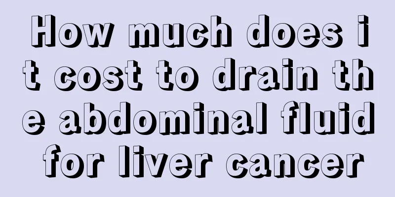 How much does it cost to drain the abdominal fluid for liver cancer