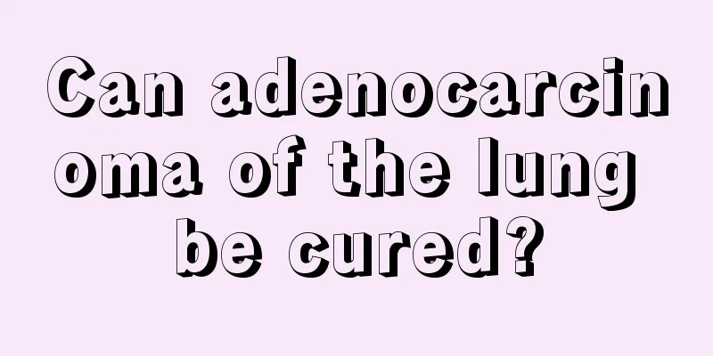 Can adenocarcinoma of the lung be cured?