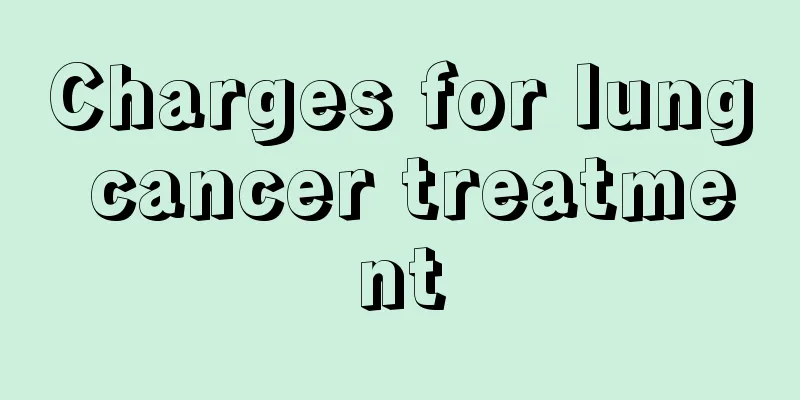 Charges for lung cancer treatment