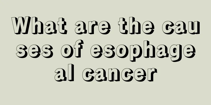 What are the causes of esophageal cancer
