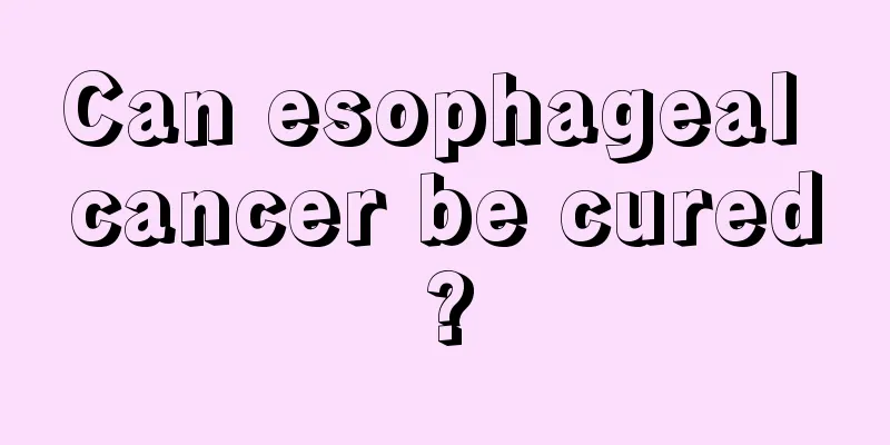 Can esophageal cancer be cured?