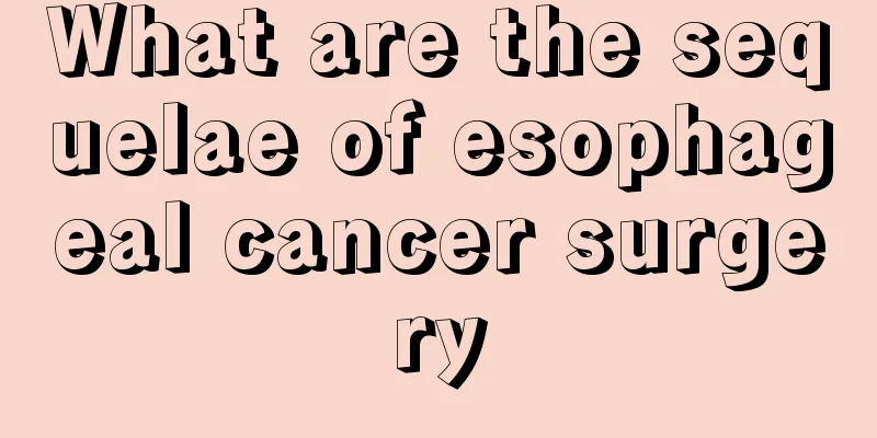 What are the sequelae of esophageal cancer surgery