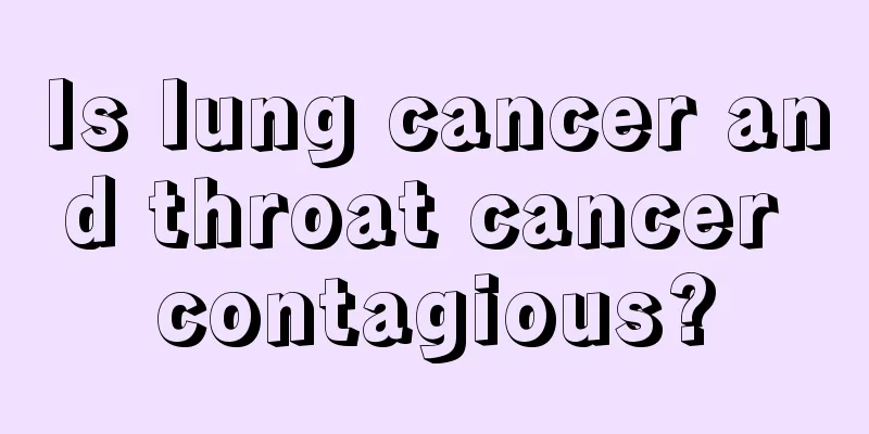 Is lung cancer and throat cancer contagious?