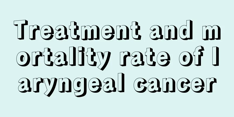 Treatment and mortality rate of laryngeal cancer