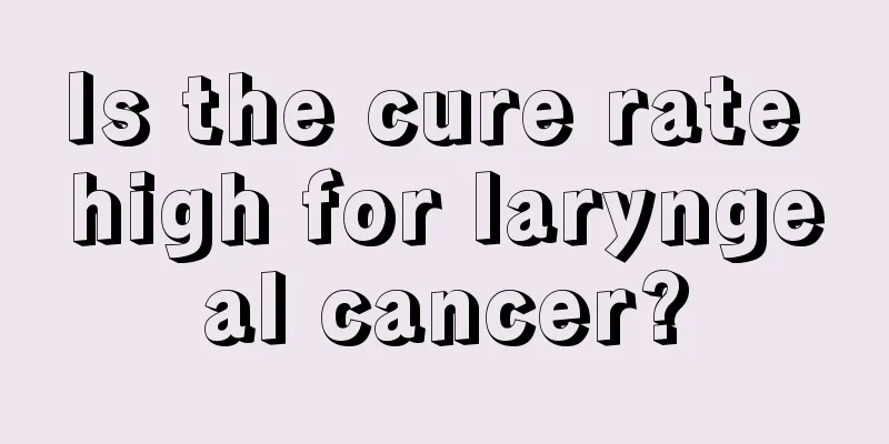 Is the cure rate high for laryngeal cancer?