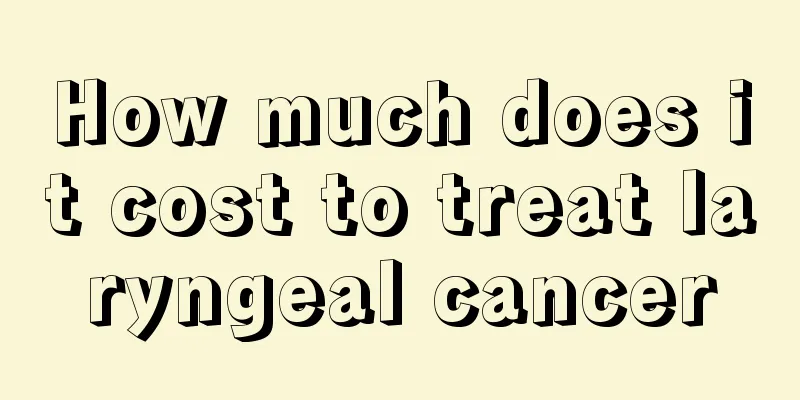 How much does it cost to treat laryngeal cancer