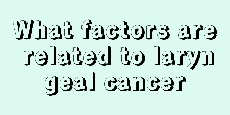 What factors are related to laryngeal cancer