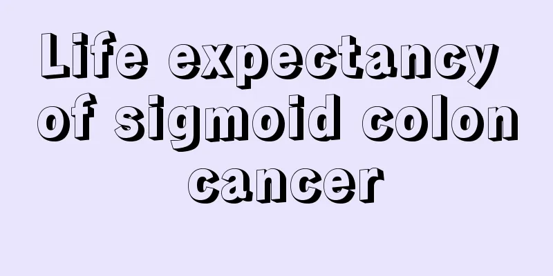 Life expectancy of sigmoid colon cancer