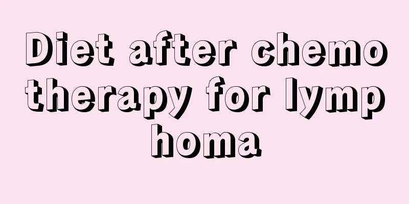 Diet after chemotherapy for lymphoma