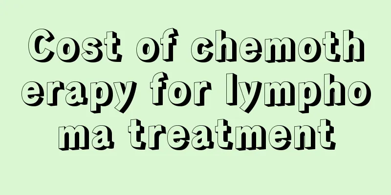 Cost of chemotherapy for lymphoma treatment