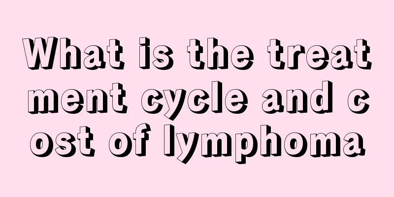 What is the treatment cycle and cost of lymphoma